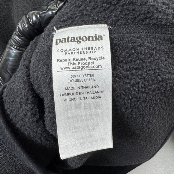 Patagonia Women Better Sweater 1/4-Zip Fleece Black Size M Warm Outdoor Pullover - Picture 8 of 8